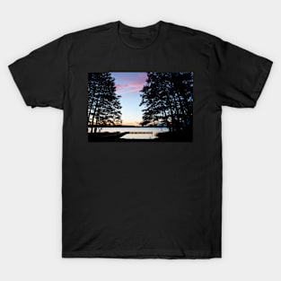 Sunset over the lake T-Shirt